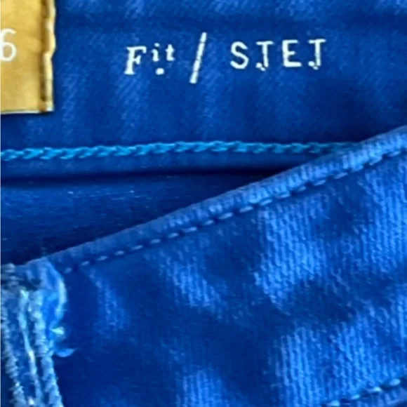 Pilcro & The Letterpress Anthropologie Denim Shorts Size 26 Cobalt Blue - Picture 4 of 9